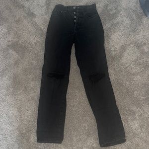 PacSun black dad jean
